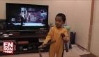 Çin’de küçük Bruce Lee’nin nunçaku gösterisi